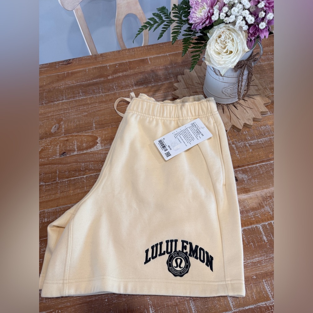 Lululemon Athletica Cream Athletic Shorts